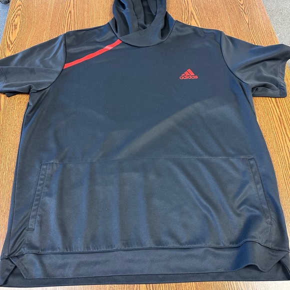 Adidas Hoodie Short Sleeve 2XL - Picture 1 of 5